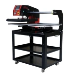 Prisgunstig pneumatisk dobbeltstasjon 40 x 50 cm automatisk varmepresse med laserposisjonering Pneumatisk dobbelstasjon automatisk 40 x 50 cm varmepresse med laserposisjonering